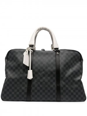 Дорожная сумка Damier Ebène Sac Voyage 2006-го года Louis Vuitton. Цвет: черный