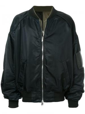 Куртка-бомбер с многослойным эффектом Juun.J. Цвет: черный
