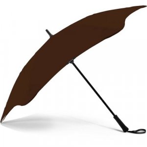 Зонт-трость , механика, 2 сложения, купол 120 см., 6 спиц, система «антиветер», коричневый Blunt. Цвет: коричневый