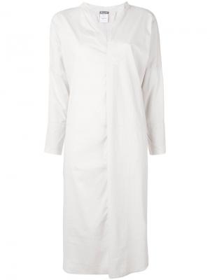 Платье-рубашка с длинными рукавами Kristensen Du Nord. Цвет: серый