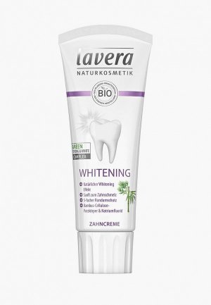 Зубная паста Lavera Натуральное отбеливание,  75 мл. Цвет: белый