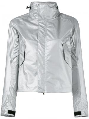 Куртка металлик с капюшоном Haus By Ggdb. Цвет: серый