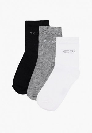 Носки 3 пары Ecco. Цвет: разноцветный