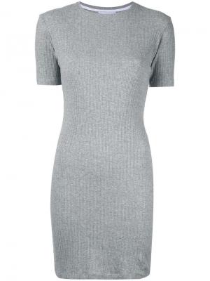 Приталенное платье мини Kacey Devlin. Цвет: серый