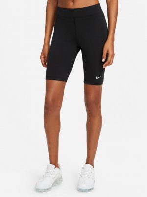 Велосипедки женские Sportswear Essential, Черный Nike. Цвет: черный