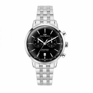 Наручные часы R8273680001, серебряный, черный PHILIP WATCH. Цвет: серебристый