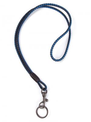 Плетёный шнурок на шею Bottega Veneta. Цвет: синий