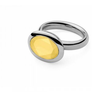 Кольцо , желтый, серебряный Qudo. Цвет: желтый/серебристый