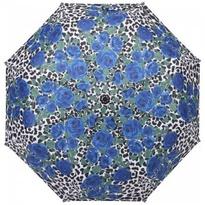 Зонт складной женский 500-OC Wild Blue Roses Baldinini. Цвет: синий