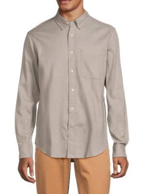 Текстурированная рубашка на пуговицах , цвет Tan Club Monaco