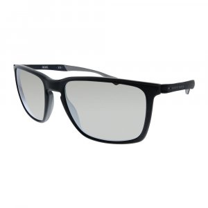 BOSS 1114 S O6W 57mm Прямоугольные солнцезащитные очки унисекс черные Hugo