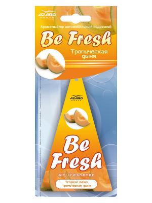 Ароматизатор подвесной картонный Be Fresh Тропическая дыня AZARD. Цвет: желтый