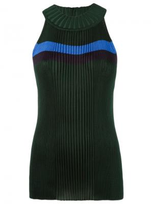 Sleeveless knit blouse Gig. Цвет: зелёный