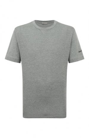 Хлопковая футболка Sartorio. Цвет: серый