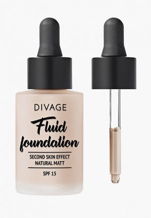 Тональное средство Divage Fluid Foundation - № 01w, 30 мл. Цвет: розовый
