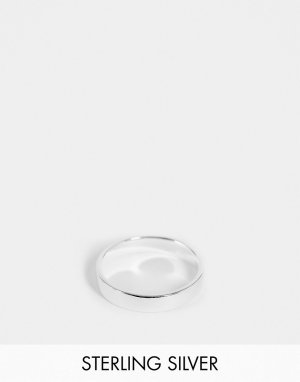 Широкое кольцо из стерлингового серебра -Серебристый ASOS DESIGN