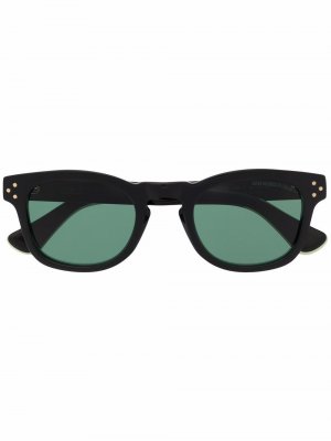 Солнцезащитные очки в квадратной оправе Cutler & Gross. Цвет: черный