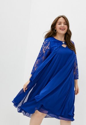 Платье Milomoor 48-26 (54-70). Цвет: синий