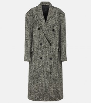 Пальто оверсайз lojimiko из смесовой шерсти , серый Isabel Marant