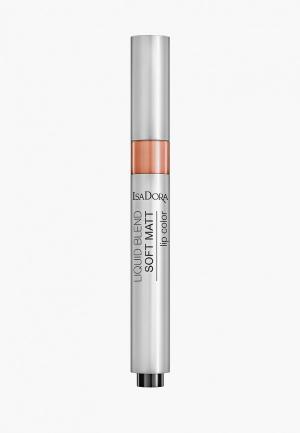 Помада Isadora для губ матовая Liquid Blend Soft Matt Lip, Color 82, 3 мл.. Цвет: розовый
