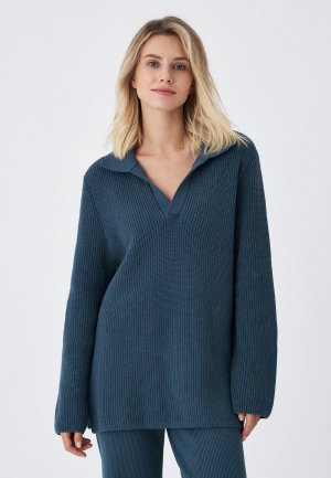 Пуловер Sela. Цвет: синий
