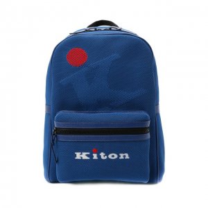 Текстильный рюкзак Kiton. Цвет: синий