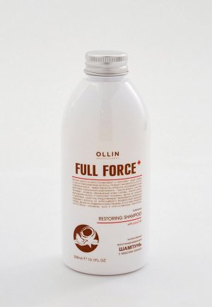 Шампунь Ollin FULL FORCE для восстановления волос PROFESSIONAL интенсивный с маслом кокоса, 300 мл. Цвет: прозрачный