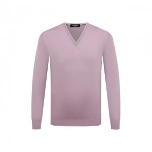 Пуловер из шелка и хлопка Gran Sasso. Цвет: розовый