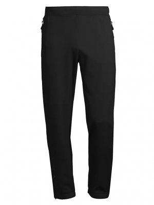 Спортивные брюки стрейч с логотипом , черный Moncler