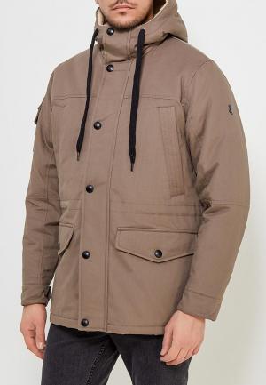 Куртка утепленная Xaska. Цвет: коричневый