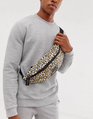 Сумка-кошелек на пояс с леопардовым принтом -Мульти Nike