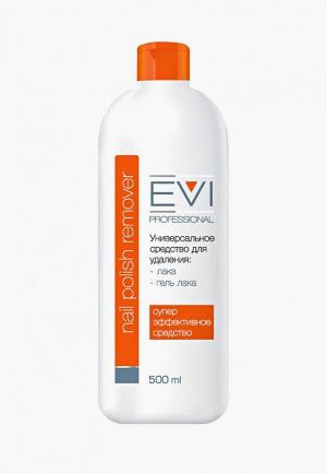 Средство для снятия гель-лака EVI Professional и шеллака 500 мл.. Цвет: прозрачный