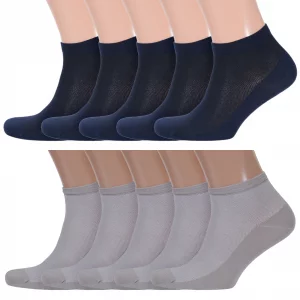 Комплект носков мужских 10-М-237 синих; бежевых 25-27 Rusocks. Цвет: синий; бежевый