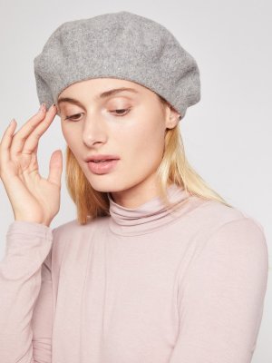 Берет zolla. Цвет: серый