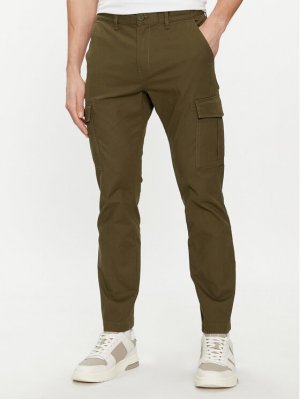 Тканевые брюки узкого кроя, зеленый Tommy Jeans