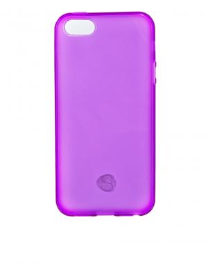 Фиолетовый силиконовый чехол для iPhone 5 с наушниками Signature. Цвет: фиолетовый