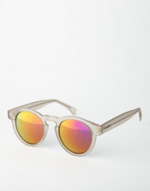 Солнцезащитные очки с глазированным покрытием Clement Komono. Цвет: прозрачный