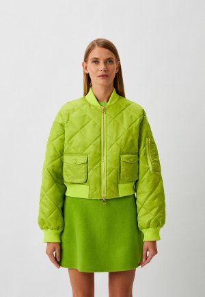 Куртка утепленная Max&Co JIN ANNA DELLO RUSSO. Цвет: зеленый