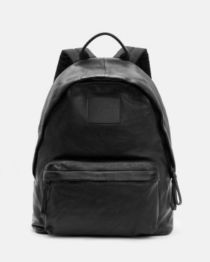 Кожаный рюкзак с карабином , черный AllSaints