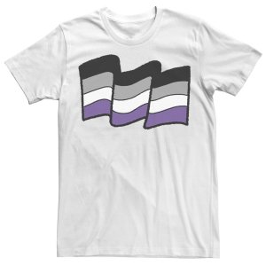 Мужская футболка с асексуальным флагом Pride Licensed Character