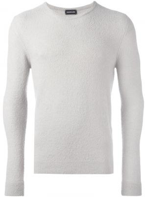 Классический свитер с круглым вырезом Exemplaire. Цвет: серый