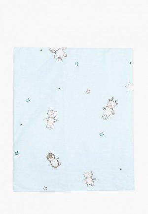 Простыня детская Dream Time на резинке, 60х120х15 см. Цвет: голубой