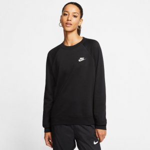 Женский свитшот Essential Fleece Crew Nike. Цвет: черный