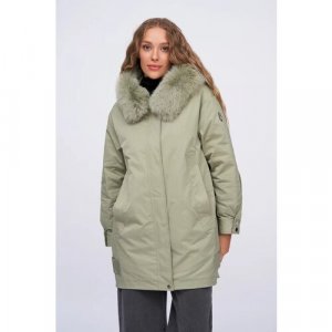 Куртка , размер 48, зеленый Electrastyle. Цвет: зеленый/серо-зеленый