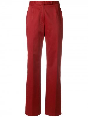 Расклешенные брюки завышенной посадки Moschino Pre-Owned. Цвет: красный