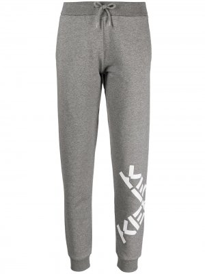 Спортивные брюки с логотипом Kenzo. Цвет: серый