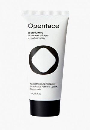 Крем для лица Openface Увлажняющий с пробиотиками High Culture, 50 мл. Цвет: белый