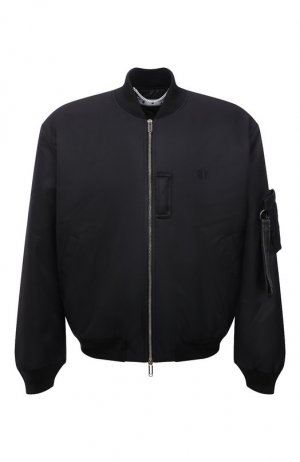 Утепленный бомбер Off-White. Цвет: чёрный