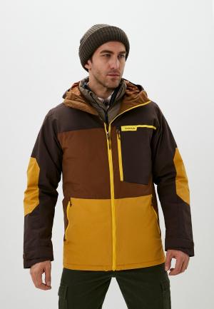 Куртка сноубордическая Burton M PEASY JK. Цвет: коричневый