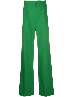 Расклешенные брюки строгого кроя Escada. Цвет: зеленый